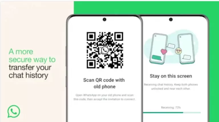 WhatsApp उपयोगकर्ता अब सिर्फ QR code स्कैन करके चैट को एक फोन से दूसरे फोन में ट्रांसफर कर सकते हैं